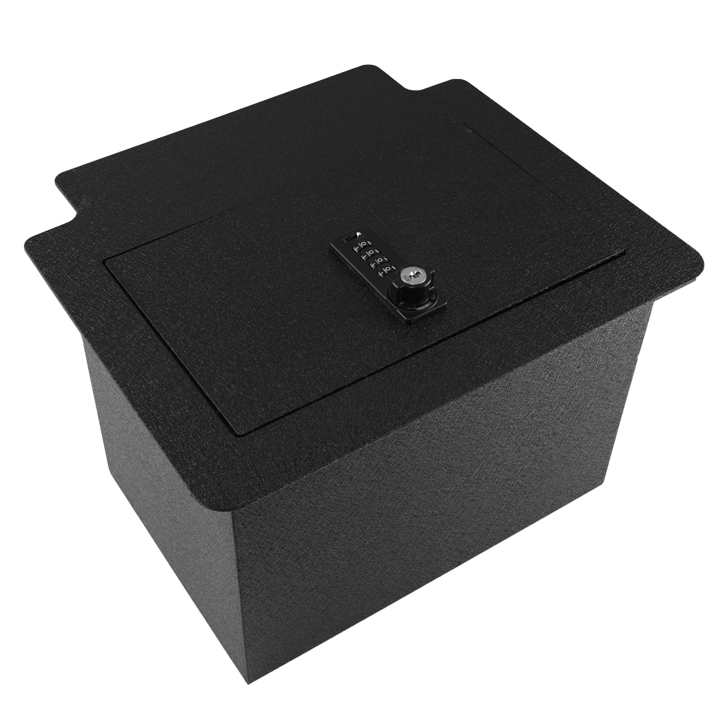 Pro Center Console Safe Gun Safe for 2021-2025 Chevrolet Suburban/Tahoe GMC Yukon Denali and Yukon/Yukon XL Console Safe, 4-Digit Combo Lock with Key