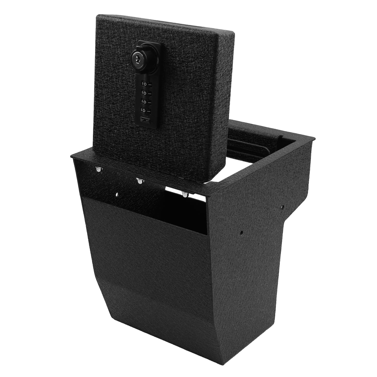 Center Console Gun Safe for 2018-2025 Mazda CX-5, 4-Digit Combination Lock with Key