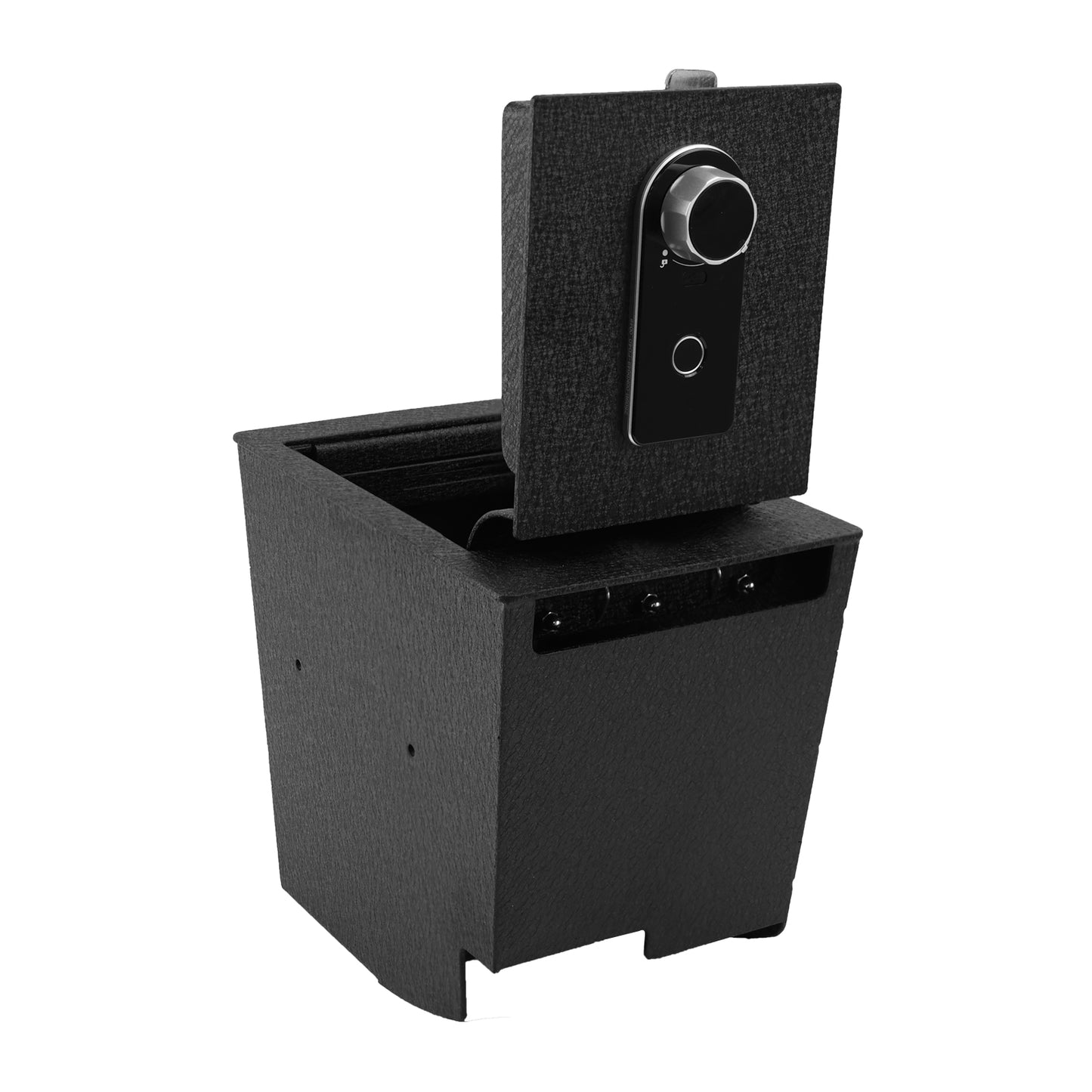 Pro Center Console Gun Safe for 2016-2025 Chevrolet Malibu, Fingerprint Lock with Key