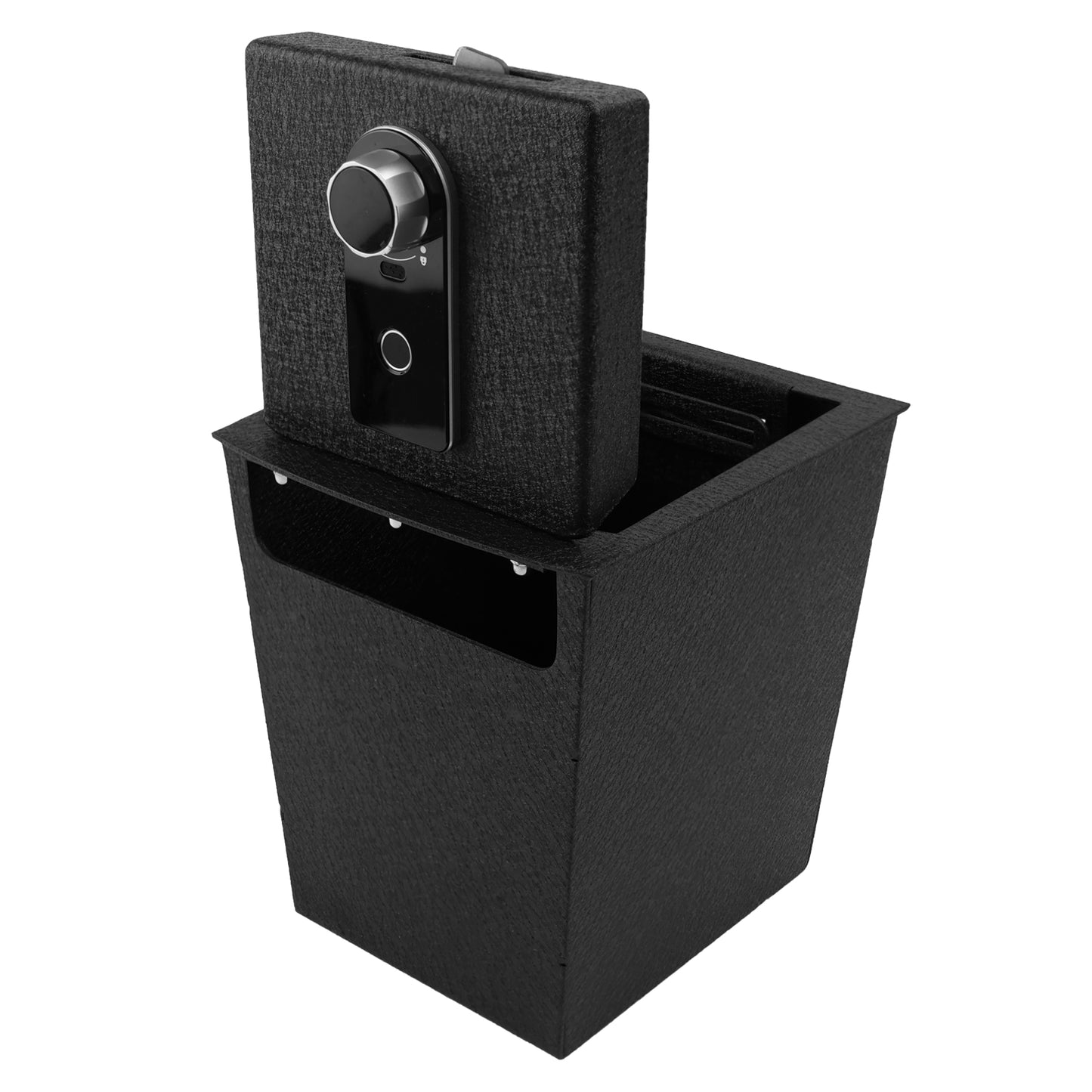 Center Console Gun Safe for 2025 Hyundai Tucson, Fingerprint Lock with Key