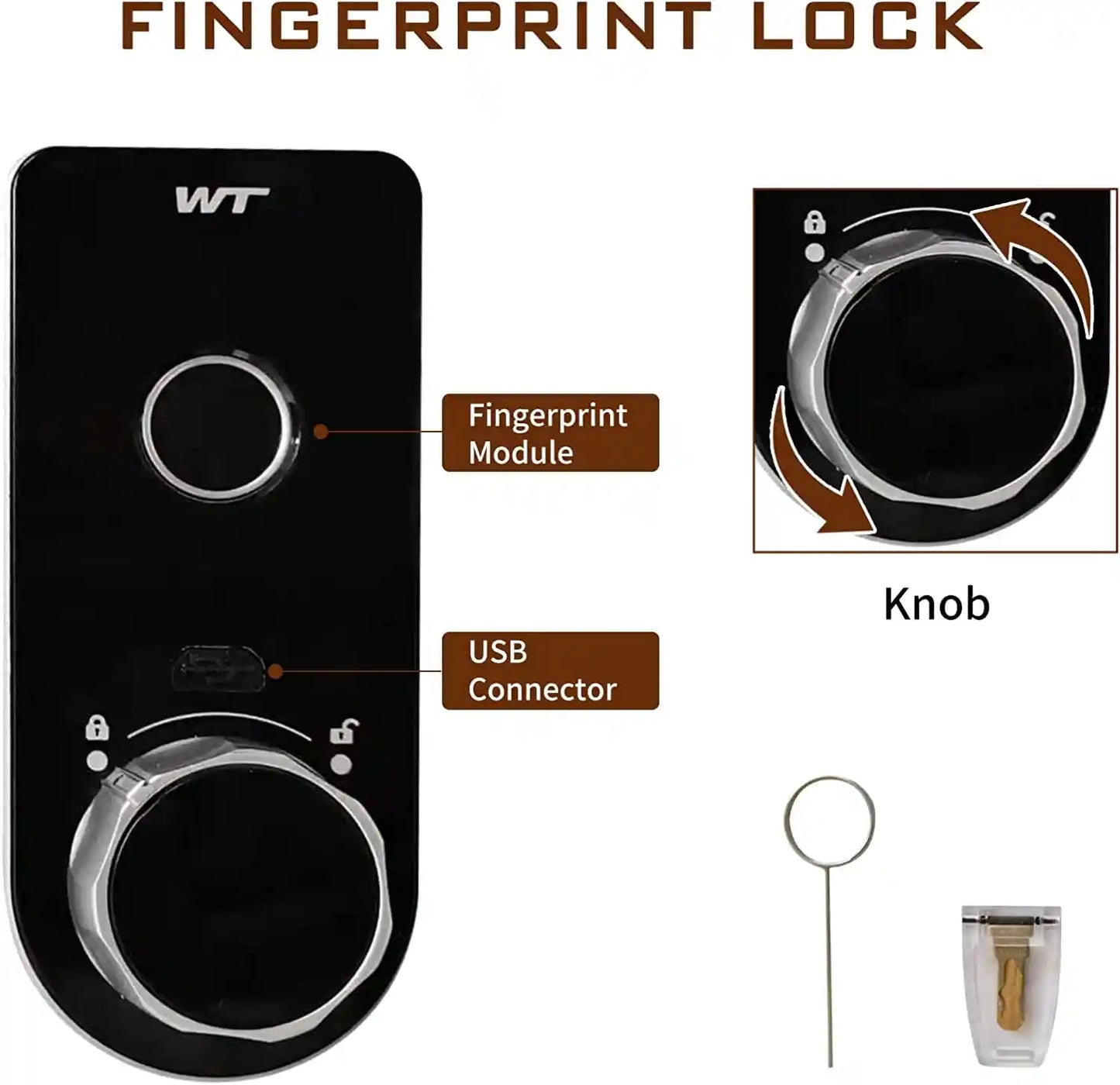 Center Console Gun Safe for 2020-2024 Mercedes Benz GLE, Fingerprint  Lock with Key