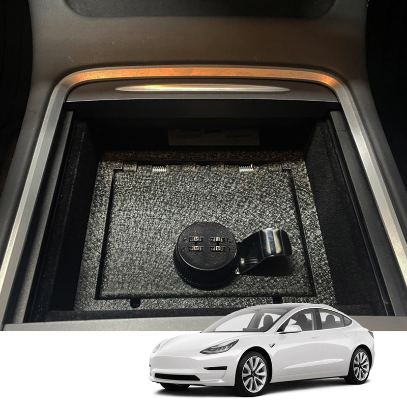 Console Safe | Tesla Model Y 2021–24 | Tesla Model 3 2021–23 | 4D Combo