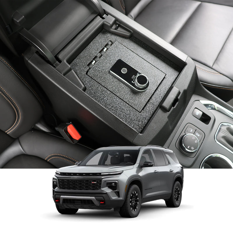 Console Safe | Chevrolet Traverse 2018–23 | Fingerprint + Key