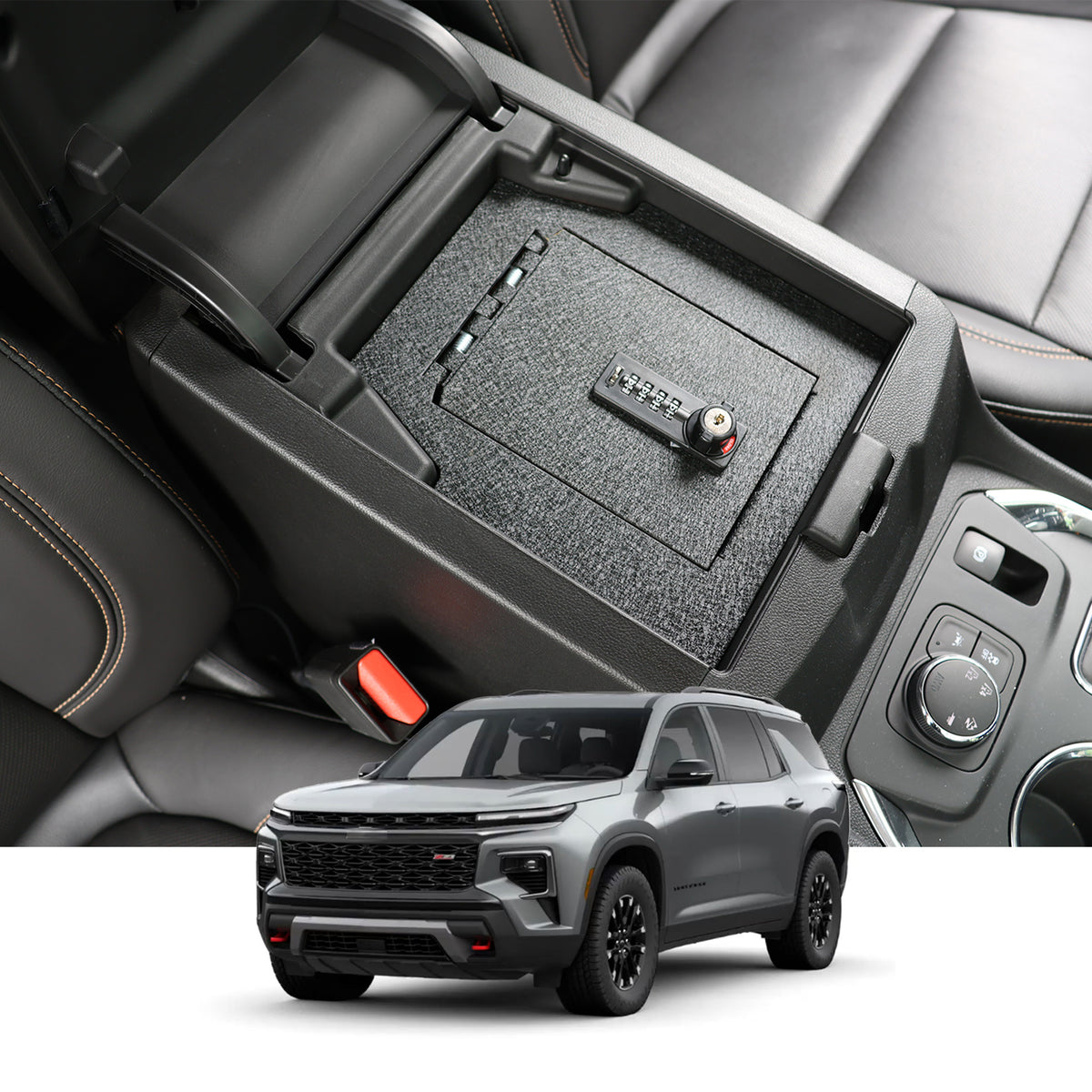 Console Safe | Chevrolet Traverse 2018–23 | 4D Combo + Key
