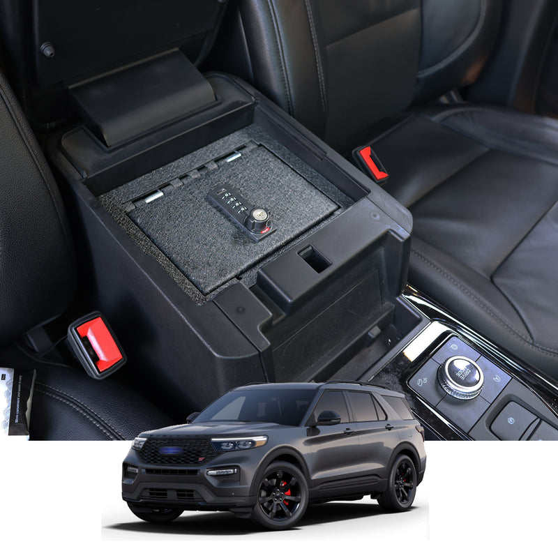 Console Safe | Ford Explorer 2020–26 | 4D Combo + Key