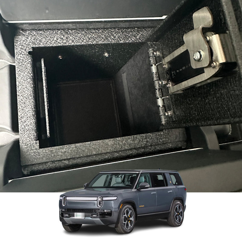 Console Safe | Rivian R1S / R1T 2021–26 | Fingerprint + Key
