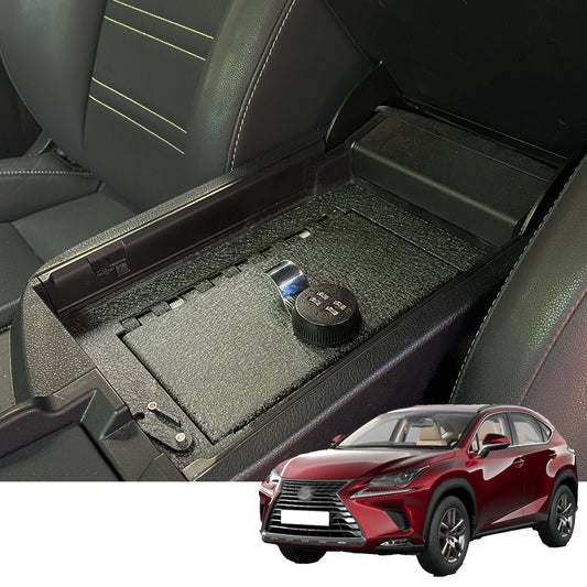 Caja fuerte para consola central para Lexus NX200 NX300 2015-2020, cerradura combinada de 4 dígitos