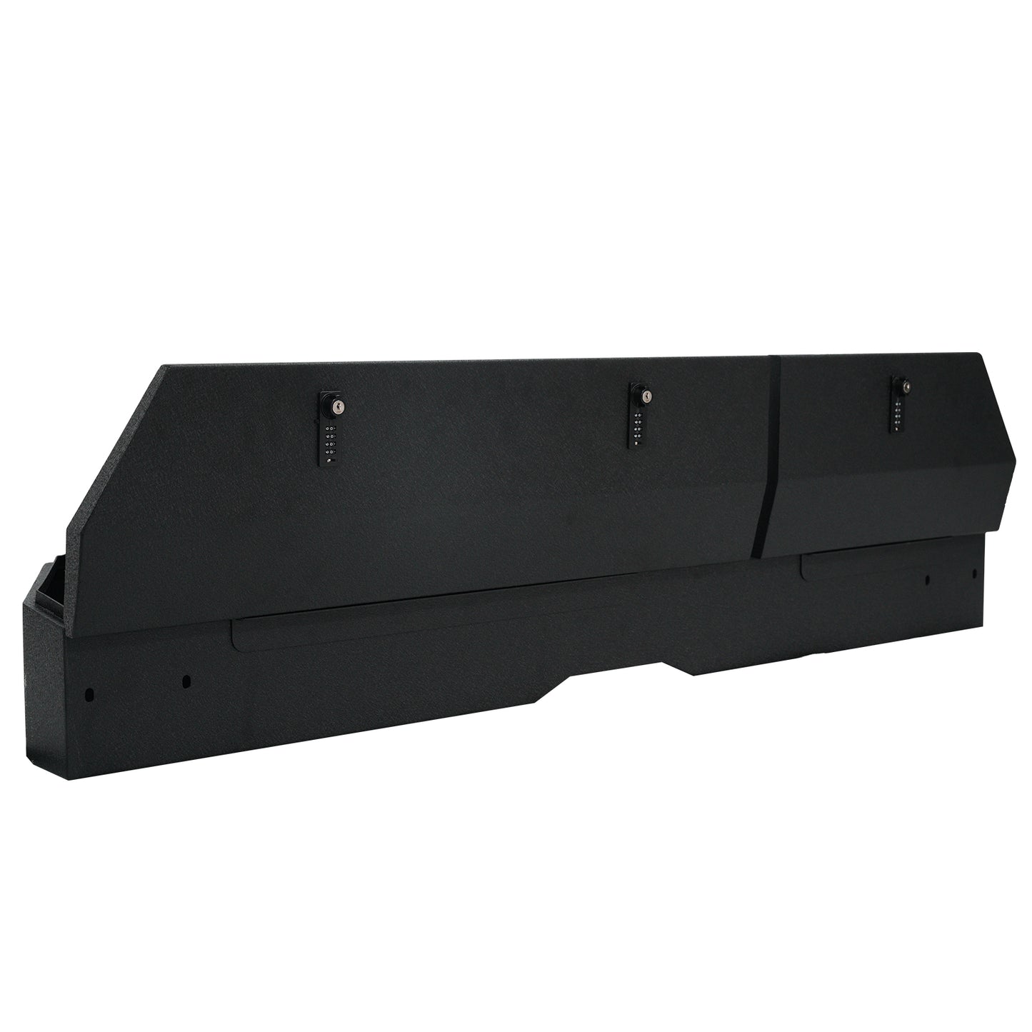 Underseat Console Gun Safe for 2019-2026 Chevrolet Silverado 1500 (4 door model), Fingerprint Lock with Key
