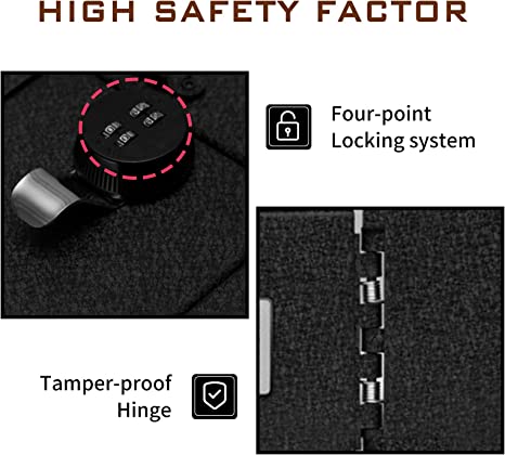 Center Console Safe Gun Safe for 2017-2022 Honda CR-V, 4-Digit Combo Lock