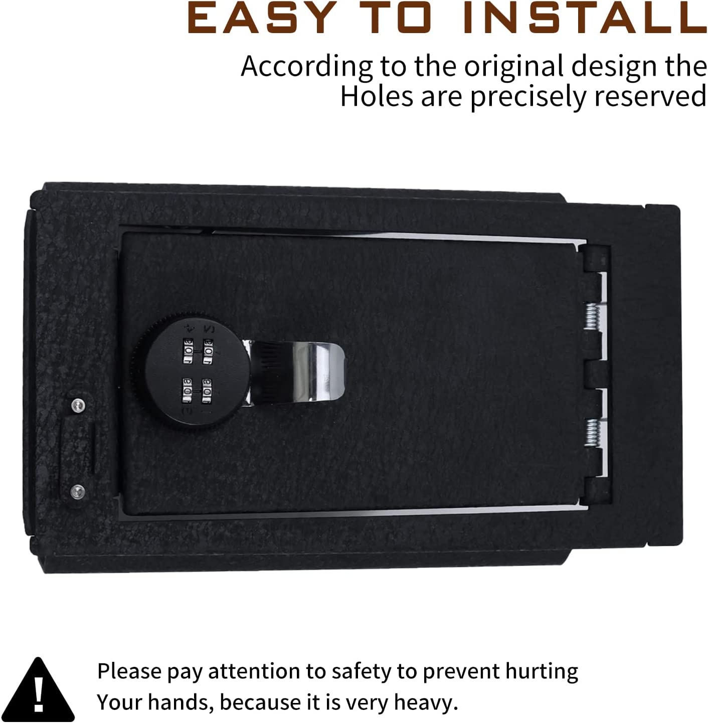Center Console Safe Gun Safe for 2016-2022 Mercedes Benz GLC, 4-Digit Combo Lock