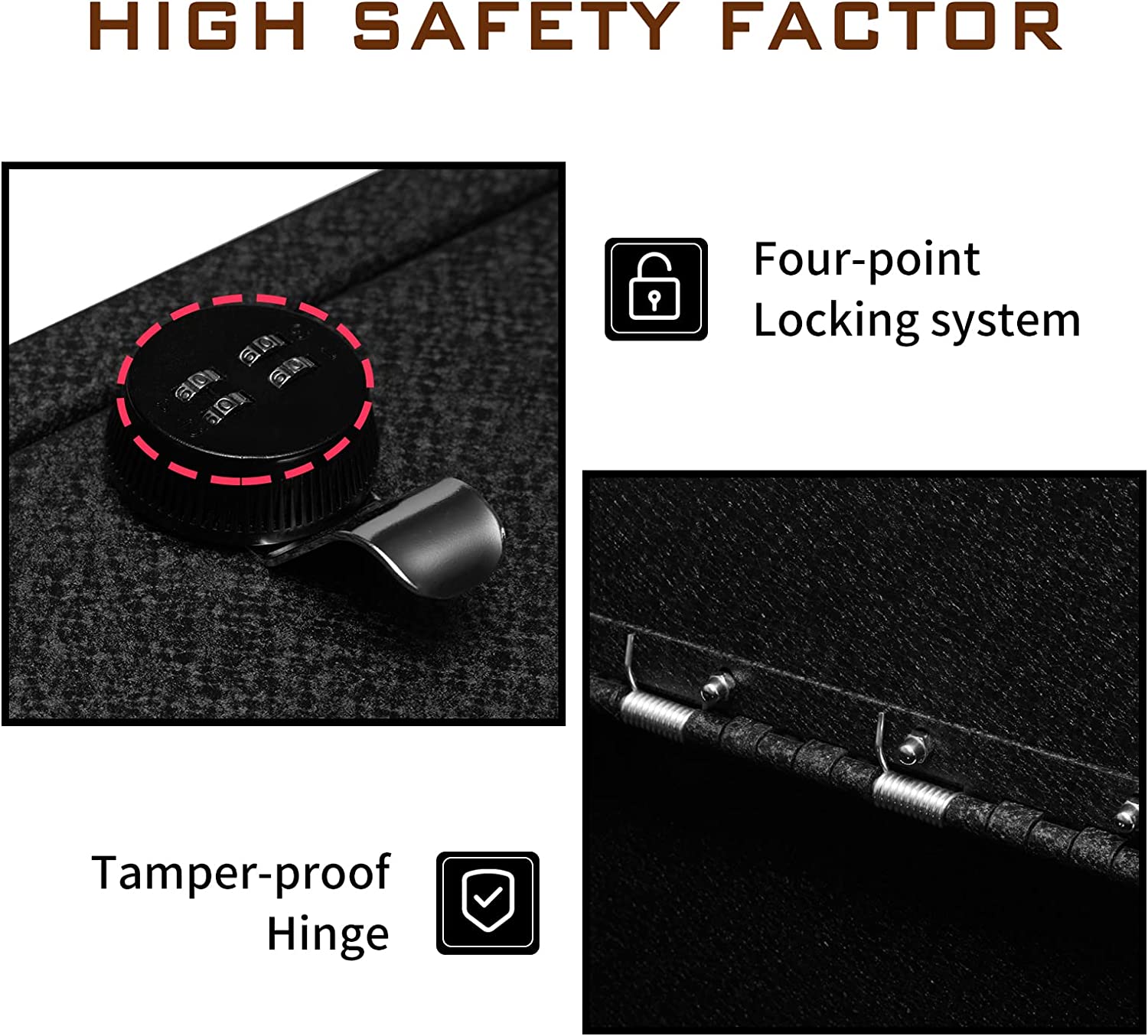 Center Console Safe Gun Safe for 2015-2020 Chevrolet Suburban and Taho ...