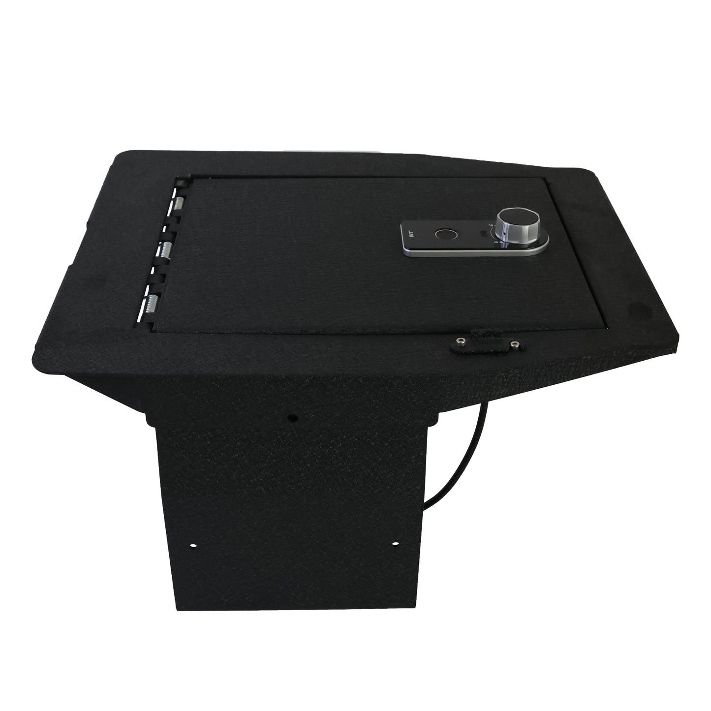 Center Console Safe Gun Safe for 2015-2020 Ford F150, 2017-2022 Ford 250/350/450 Super Duty, 2018-2024 Ford Expedition With Full Floor Console Model, Fingerprint Lock with Key